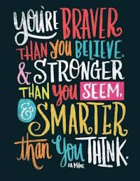 Always remember you are braver than you believe, stronger than you seem, smarter any momentary triumph you think you have gained through argument is really a pyrrhic victory. Quotes Of Respect Aa Milne You Are Braver Than You Believe And Stronger Than You Seem And Dogtrainingobedienceschool Com
