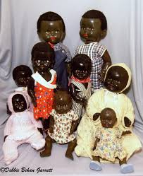 Black Dolls Most Marked Made In England Circa 1930s Through 1950s The Tallest Two Are My First Pedigree Type Black Dolls Vintage Black Doll Vintage Dolls