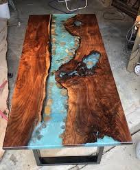 Walnut River Table Live Edge Resin Gorgeous Dining Etsy Resin Table Diy Resin Table Wood Table