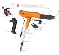 GM03 Powder Coating Gun Parts (NON OEM) - Buy GM03 Powder ...