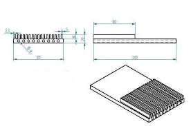 fluid pockets and half length fins