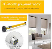 AM22 Smart Blinds Motor For 1-1/4" (32mm) Roller Tube, Rechargeable Roller Shade Motor,Built-in Zigbee, works with Alexa and Google Assistant