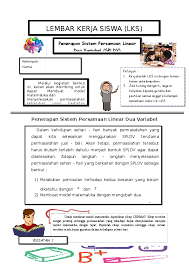 Maybe you would like to learn more about one of these? Doc Lks Penerapan Sistem Persamaan Linear Dua Variabel Yoshiie Srinita Academia Edu