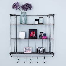 New and used furniture for sale in bursa on facebook marketplace. Three Shelf Industrial Shelf Unit With Hanging Hooks Primrose Plum