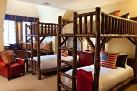 This small bedroom can sleep four and the ambiance. 7 Rustic Bunk Rooms We Love Mountain Living