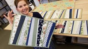Quilt As You Go Placemats From A Jelly Roll Quilt As You Go Quilts Jellyroll Quilts