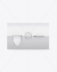 Download 4 Plastic Cups Matte Paper Pack Mockup Front View In Box Mockups On Yellow Images Object Mockups PSD Mockup Templates
