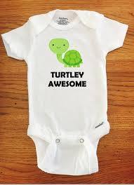 Turtley Awesome Turtle Onesie Brand Gerber Onesie Bodysuit
