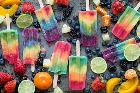 Outstanding 7 Layer Rainbow Popsicles Make Your Own Homemade Rainbow Popsicles With Lots Of Fresh Fruit Popsicle Recipes Homemade Popsicles Rainbow Popsicles
