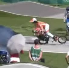 Olympic bmx rider niek kimmann suffered a shocking collision with an official on a day of blunders by tokyo 2020 organisers. 1qt0qzurdp1mhm