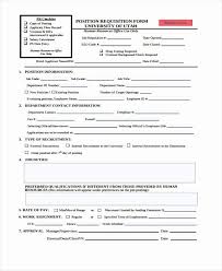 Position Requisition Form Inspirational Sample Hr Forms In 2020 Positivity List Of Jobs Contract Template