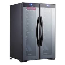 Also to know, how do i unlock my refrigerator water dispenser? Ivation 12 Bottle Compressor Wine Cooler Refrigerator W Lock Large Freestanding Wine Cellar For Red White Champagne Or Sparkling Wine 41f 64f Digital Temperature Control Fridge Glass Door Black Walmart Com