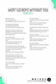 Won T Go Home Without You Maroon 5 In 2020 Celebrity Babies Maroon 5 Yours Lyrics