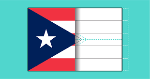 Flags flown in puerto rico as a spanish colony in 1873, a new colonial flag was introduced by the spanish government, a design that resembled the flag of spain, with a coat of arms in the center. Puerto Rico Us Flags Dot Design