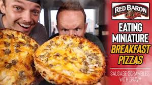 Eating Red Baron's Mini Breakfast Pizzas