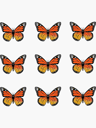 Monarch Butterfly Pack Sticker By Saracreates En 2021 Mariposas Monarca Dibujo Mariposa Monarca Mariposas Para Imprimir