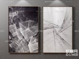 Modern Art Deco Painting Free 3d Model Art Deco Paintings Abstract Artwork Deco Paint