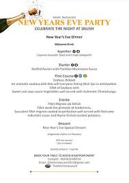 Here, you'll find tons of inspired, easy new year's eve dinner ideas, including delicious new year's appetizers, tasty main courses, and fun desserts. New Years Eve Menu 2016 Picture Of Delish Restaurant Los Alcazares Tripadvisor