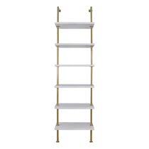 Its streamlined profile fits in with an eclectic mix of bedroom or living room styles. Gold Ladder Bookcases You Ll Love In 2021 Wayfair