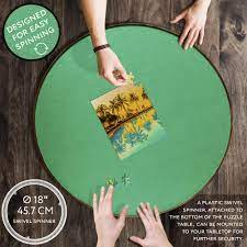 Every puzzle piece is in reach with this innovative hexagonal puzzle table top with a rotating base that is perfect for puzzling solo or with friends! Jigitz Jigsaw Puzzle Spinner 35in Round Puzzle Holder Rotating Puzzle Table Portable Puzzle Board Game Table Amazon Sg Toys