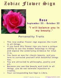Zodiac Flower Sign Rose Libra Zodiac Facts Libra Horoscope Libra Flower