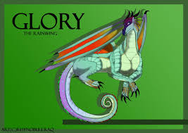 Glory The Rainwing Wings Of Fire Dragons Wings Of Fire Fire Dragon My dragonsona for wings of fire she is a rain/sea wing abilities: