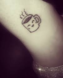 Traditional coffee cup with flowers tattoo design for arm. Coffee Tattoo Ideas Tiny Coffee Tattoo Ideas