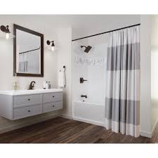 Peerless offers an assortment of affordable shower and tub shower ensembles, in a variety of styles. Delta Upstile 32 In X 60 In X 60 In Bath And Shower Kit With Classic 400 Left Hand Drain In White Bvs414l The H Tub Surround Tile Tub Surround Tub Remodel