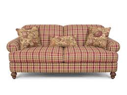 Red Plaid Couch Great For My Primitive Living Room England Furniture Plaid Couch Country Living Room Furniture