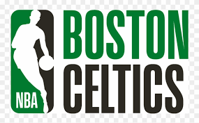 The boston celtics logo is celtic in gold and black twirling a basketball in a green circle. Boston Celtics Logo Png Nba Clipart 1121613 Pikpng