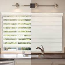 Your curtains will be that final touch that makes the difference in the environments of your home or office. Chicology 58 In W X 72 In L Striped Dove Zebra Horizontal Roller Shade Zswi5872 The Home Depot Curtains With Blinds Shades Blinds Blinds