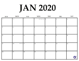 Printable January 2020 Calendar In 2020 Calendar Printables January Calendar Calendar