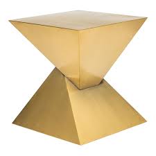 Maybe you would like to learn more about one of these? Giza Steel Side Table Brushed Gold Rouse Home