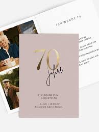 Drum habe ich euch allen eine einladung geschrieben! Einladung Zum 70 Geburtstag Einladungskarten Gestalten