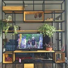 Untuk desain rumah industrial dan minimalis, rak tv gantung bisa jadi pilihan tepat. Rak Penyekat Ruangan Besi Shopee Indonesia