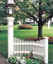 Driveway entry posts, end of driveway landscape ideas, driveway fenceing at the end, driveway landscaping ideas pictures, side of driveway landscape, driveway to garden transition, landscape at end of driveway, landscaping driveway entrance, landscaping ideas, long driveway landscaping ideas, ideas for fencing and landscaping around boat/rv pad. Oyster Bay Accent From Walpole Woodworkers Small Front Yard Landscaping Driveway Entrance Ideas Traditional Landscape