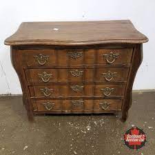 Bombay company four drawer bow front jewelry chest. Bombay 4 Drawer Chest 1960 25 H X 29 W X 13 D