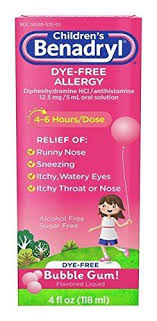 Childrens Benadryl Dye Free Allergy Liquid Bubble Gum 4oz Per Bottle 4 Pack Want To Know More Click On The Image Benadryl Allergies Allergy Medication