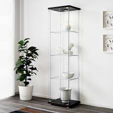 Étagère murale pour enfant ikea, série hensvik. Detolf Vitrine Brun Noir 43x163 Cm Ikea