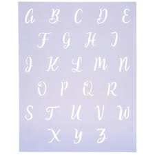 Ever wanted to make a random text . Script Uppercase Letter Alphabet Stencil Hobby Lobby