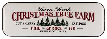 5 out of 5 stars. 43 11 L Metal Enamel Tree Farm Sign Rustic Metal Wall Art By Glitzhome Houzz