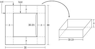 How To Use Differentiation To Calculate The Maximum Volume Of A Box Dummies