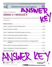 Multiplication and division of fractions and decimal fractions. Grade 5 Module 4 Solutions Updated 10 26 17 Pdf New York State Common Core 5 X Grade Mathematics Curriculum Grade 5 U2022 Module 4 Table Of Contents Course Hero
