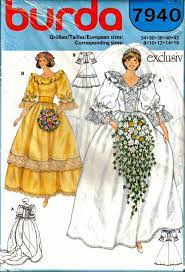 Lady Diana S Wedding Gown Dress Burda 7940 Wedding Dress Patterns Wedding Gown Patterns Bridal Sewing Patterns