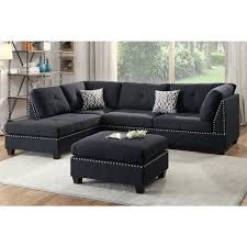 Then you can adapt or. Lili Sectional Sofa 3 Piece Set With Ottoman Black