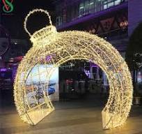 Christmas LED Illuminatied Decorative Ball Shaped Outdoor 3D ...