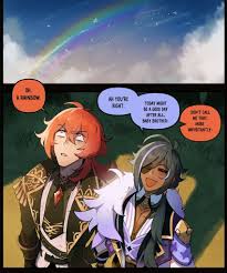 nyantcha, genshin impact, diluc (genshin impact), kaeya (genshin impact),  2boys - Anime R34