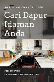 Cari Dapur Idaman Anda White Black Kitchen Design In 2021 Kitchen Design Black Kitchen Design Renovation Builders