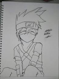 How to draw the face of kakashi hatake (naruto). Orasnap Cute Drawing Kakashi Hatake