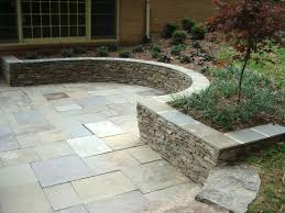 Seat Walls In Northern Virginia Building A Sitting Wall Stone Patio Designs Wall Seating Backyard Patio Designs